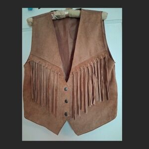❤️ Vintage Suede Fringe Vest
